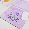 Kawaii Halloween Mouse Pad - “Cursed Cutie” with Fluffy the Spider - Gothic Purple Desk Decor - Katnipp Studios