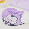 Kawaii Halloween Mouse Pad - Gothic Purple Desk Decor - “Have a Fangtastic Day” with Vampire Marshie - Katnipp Studios