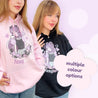 Kawaii Halloween Vampire Hoodie – “Fangtastic” Gothic Apparel - Cute Vampire Girl & Bat Design - Katnipp Studios