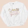 Kawaii Spring Sweatshirt – “No Ducks Given” Funny Pun Sweater - Cute Seasonal Apparel - Katnipp Studios