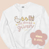 Kawaii Spring Sweatshirt – “No Ducks Given” Funny Pun Sweater - Cute Seasonal Apparel - Katnipp Studios