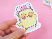 Kawaii Travel Sticker Set | 4 Adventure Vinyl Stickers Katnipp character product