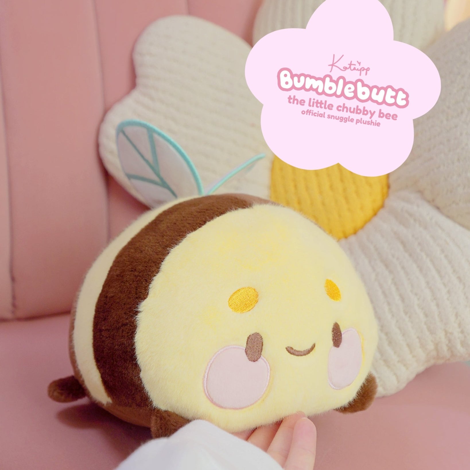 Bumblebutt Plushie | Kawaii Bumble Bee Plush Toy | Cottagecore Collectable Katnipp character product
