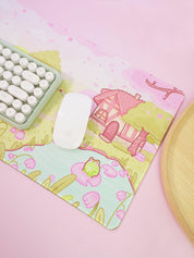 Large Sakura Scene Bumblebutt Cherry Blossom Gaming Mouse Pad - Katnipp Studios