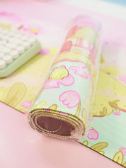 Large Sakura Scene Bumblebutt Cherry Blossom Gaming Mouse Pad - Katnipp Studios