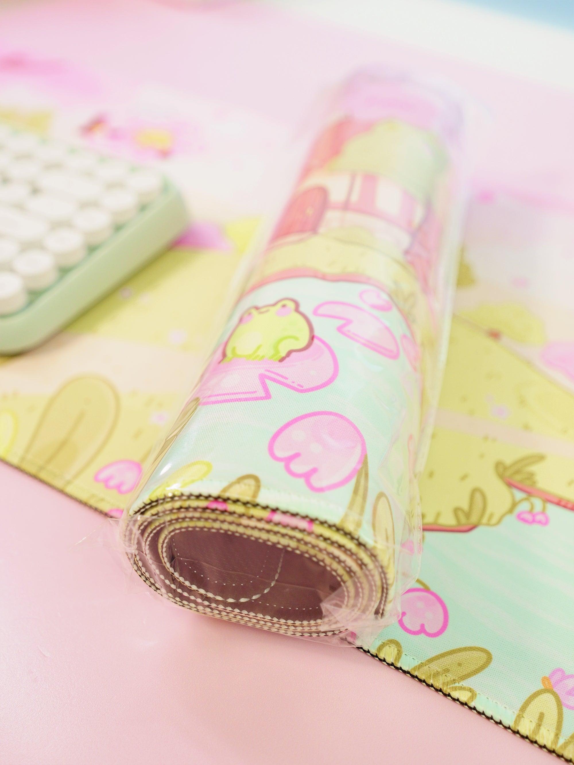 Large Sakura Scene Bumblebutt Cherry Blossom Gaming Mouse Pad - Katnipp Studios