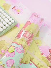Large Sakura Scene Bumblebutt Cherry Blossom Gaming Mouse Pad - Katnipp Studios