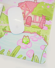 Large Sakura Scene Bumblebutt Cherry Blossom Gaming Mouse Pad - Katnipp Studios