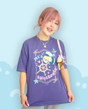 Bumblebutt Let’s Sailebrate T-Shirt | Kawaii Captain Bee Pastel Ocean Shirt Katnipp character product