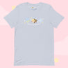 Lightweight Bumblebutt Blue Hydrangea Kawaii Summer T-Shirt - Cute Floral Tee - Katnipp Studios