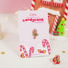 Little Candy Cane Enamel Pin - Katnipp Studios