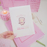 Love Is Like A Pizza Kawaii Valentines Card - GC001 - Katnipp Studios