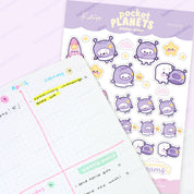 Marshie & Friends Sticker Sheet | A6 Kawaii | Launching Dreams | POP002 Katnipp character product