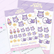 Marshie & Friends Sticker Sheet | A6 Kawaii | Launching Dreams | POP002 Katnipp character product