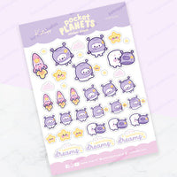 Marshie &amp; Friends Sticker Sheet | A6 Kawaii | Launching Dreams | POP002