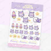 Marshie & Friends Sticker Sheet | A6 Kawaii | Launching Dreams | POP002 Katnipp character product