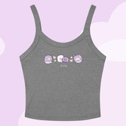 Marshie Pocket Planets Crop Top | Kawaii Pastel Space Cami | Cute Aesthetic Y2K Top | Katnipp Women's Fashion Katnipp character product