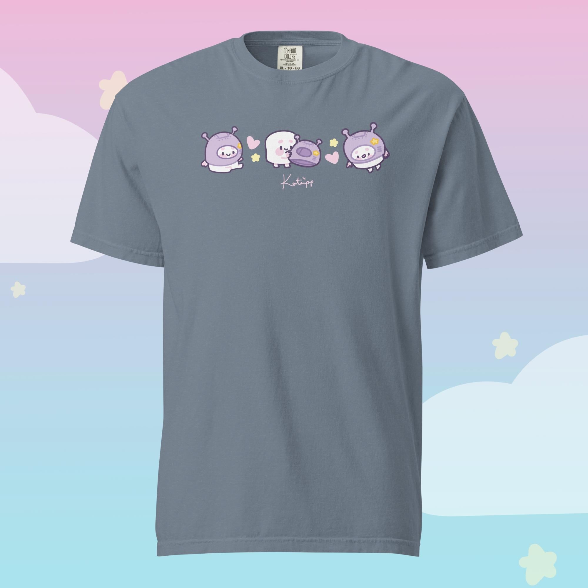 Marshie Space Explorer T-Shirt | Pocket Planets Kawaii Space Tee | Cute Celestial Character Katnipp character product