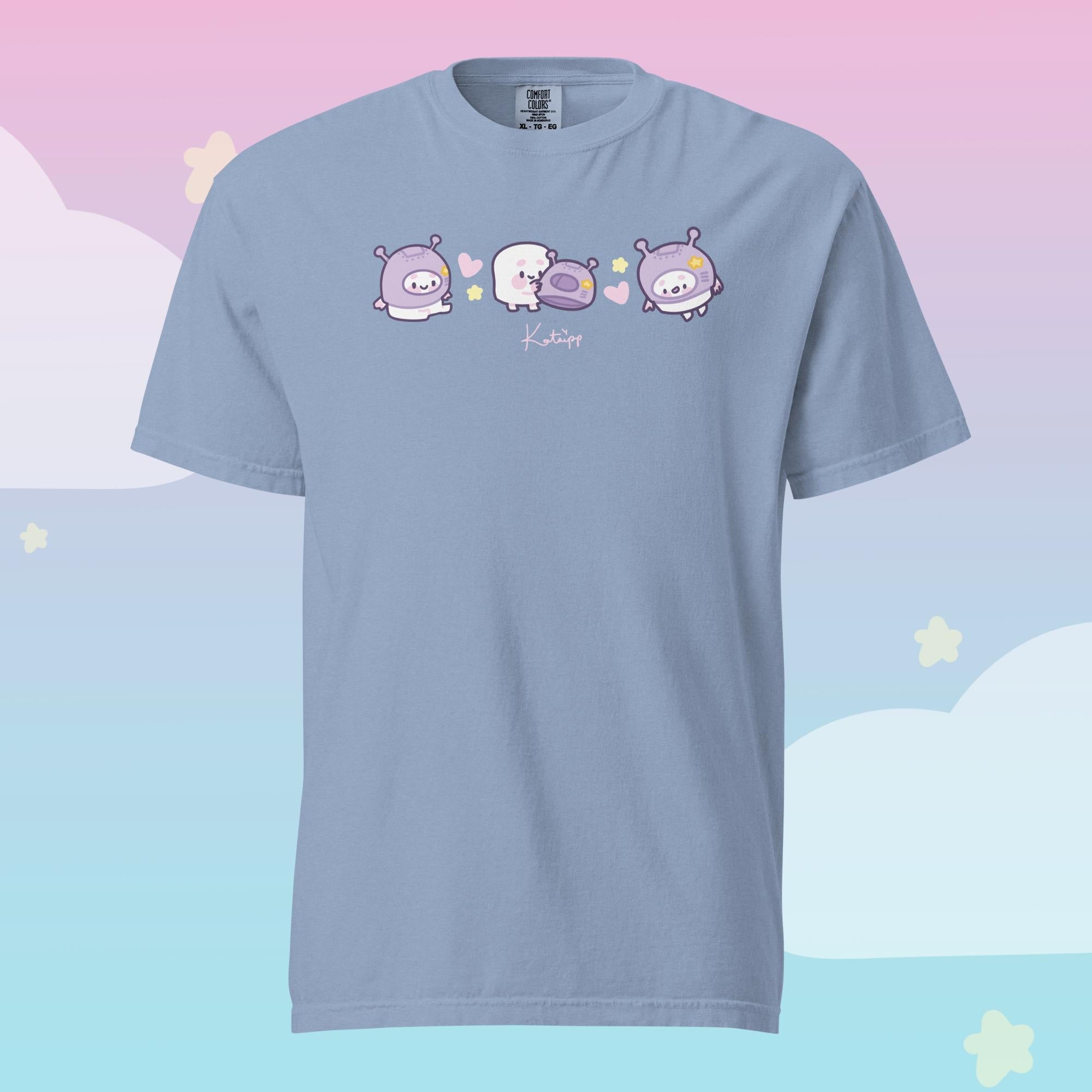 Marshie Space Explorer T-Shirt | Pocket Planets Kawaii Space Tee | Cute Celestial Character Katnipp character product