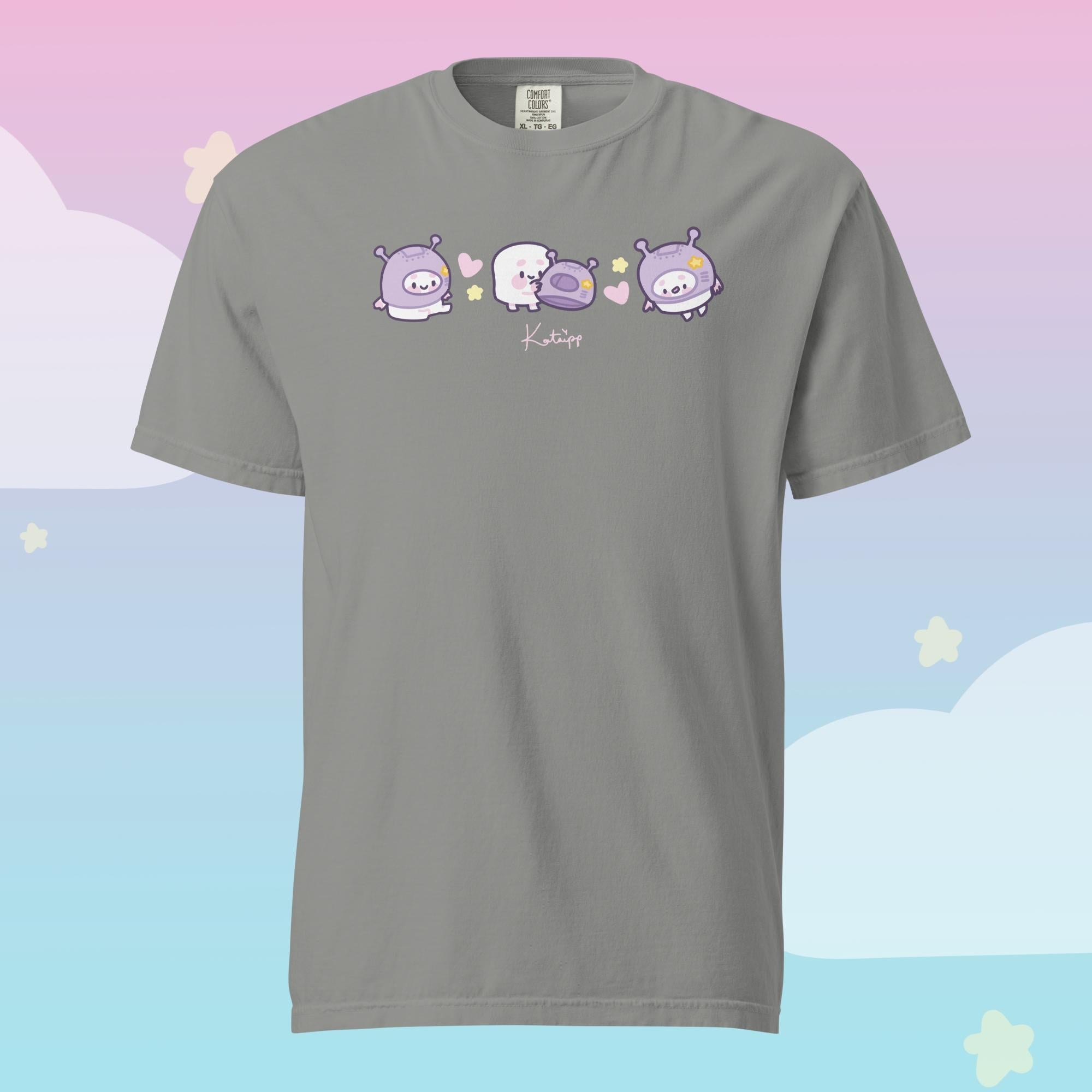 Marshie Space Explorer T-Shirt | Pocket Planets Kawaii Space Tee | Cute Celestial Character Katnipp character product