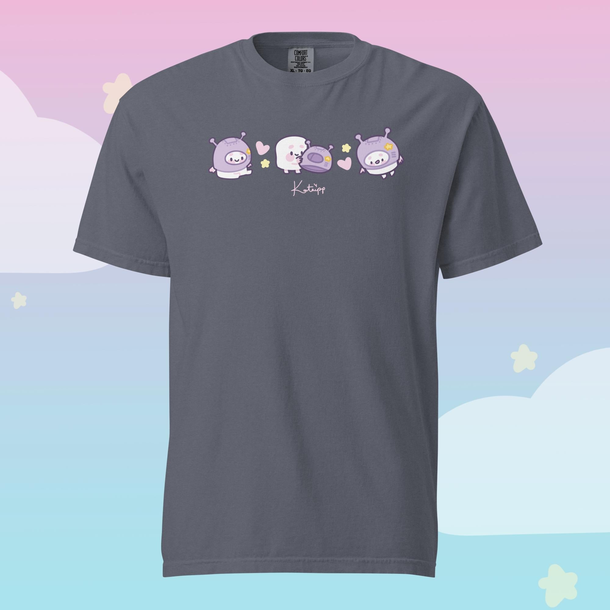 Marshie Space Explorer T-Shirt | Pocket Planets Kawaii Space Tee | Cute Celestial Character Katnipp character product