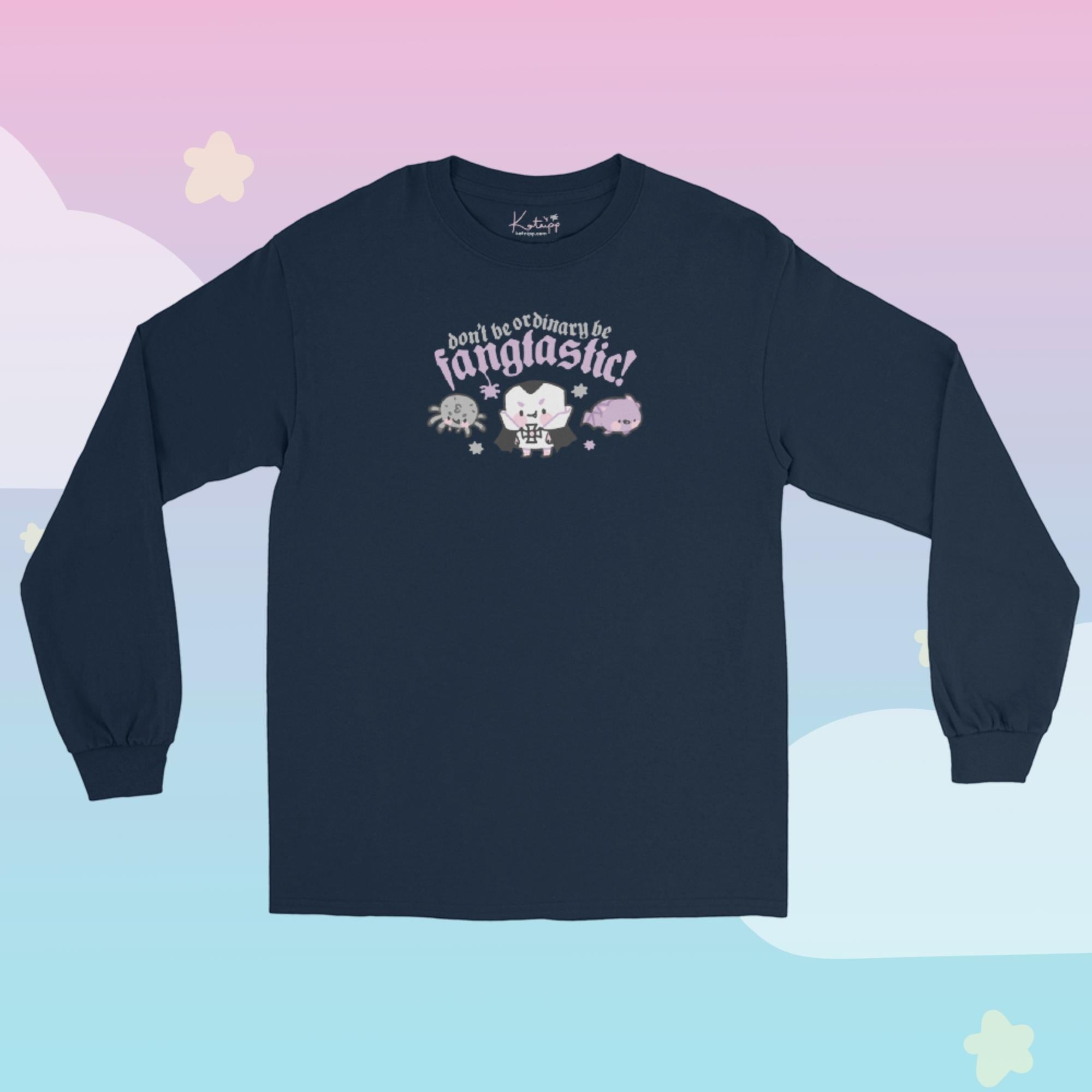 Marshie Spooky Kawaii Halloween Long Sleeve Shirt | Cute Gothic Character Top Katnipp character product