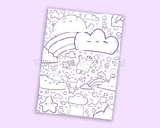 Marshies Dream Kawaii Colouring Page | Printable Digital Download Katnipp character product