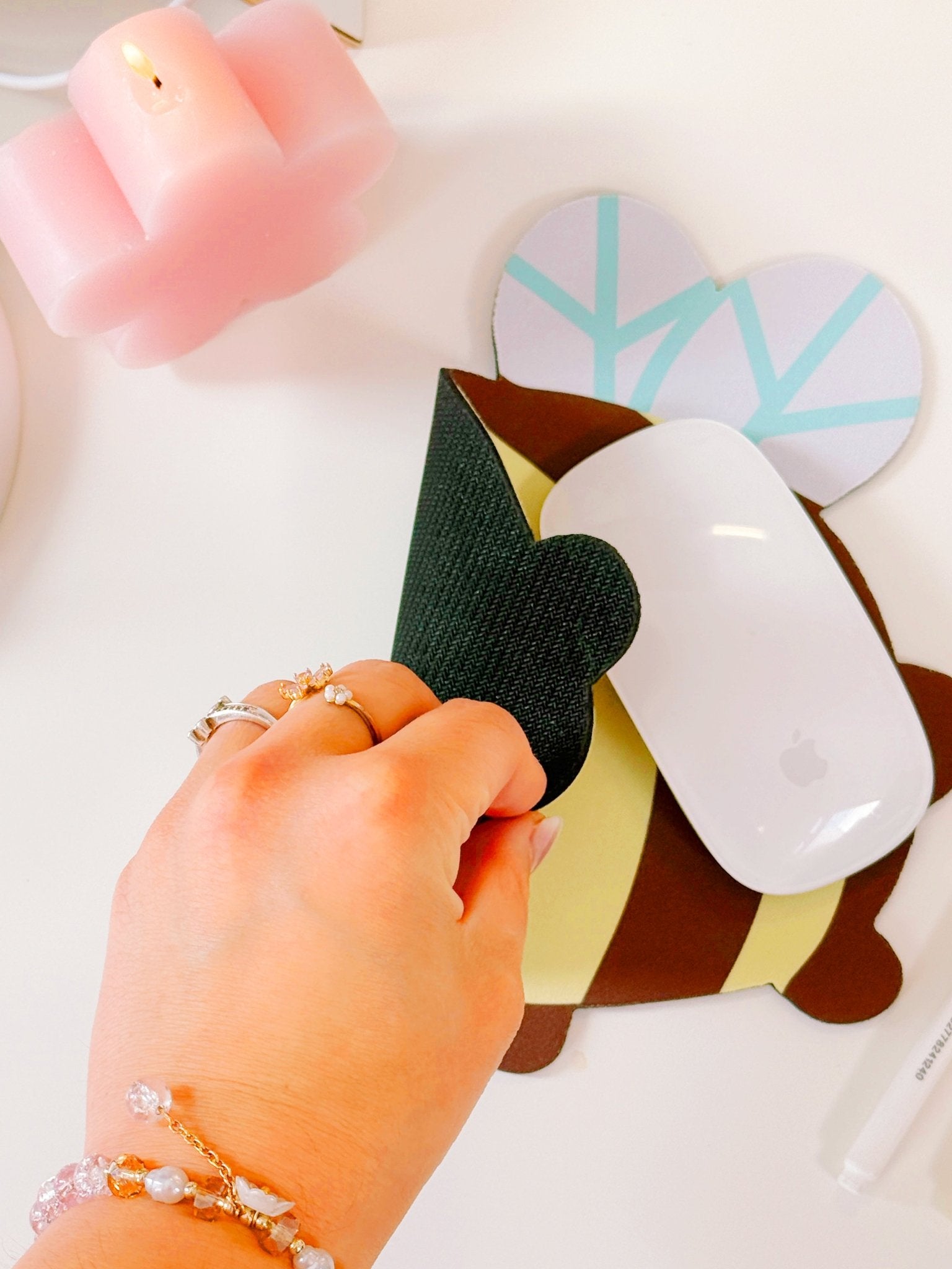 Mini Bumblebutt Bee Desk Pad | Kawaii Cottagecore Desk Decor Katnipp character product