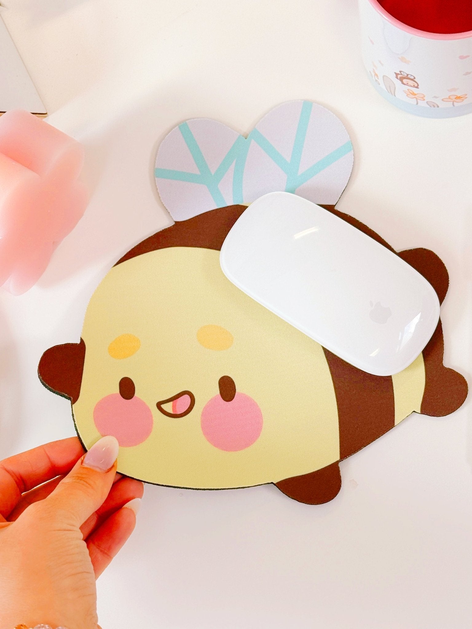 Mini Bumblebutt Bee Desk Pad | Kawaii Cottagecore Desk Decor Katnipp character product