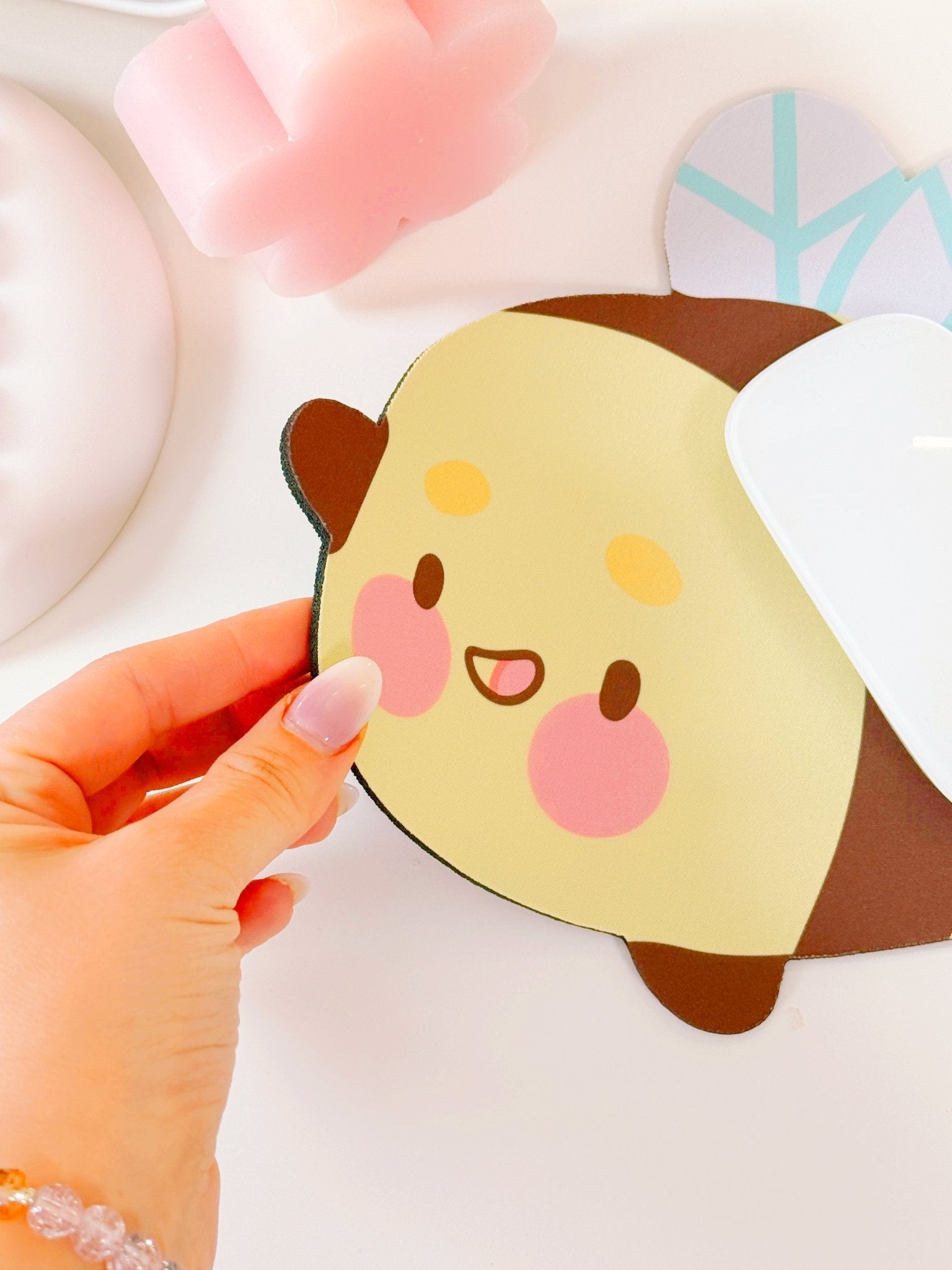 Mini Bumblebutt Bee Desk Pad | Kawaii Cottagecore Desk Decor Katnipp character product