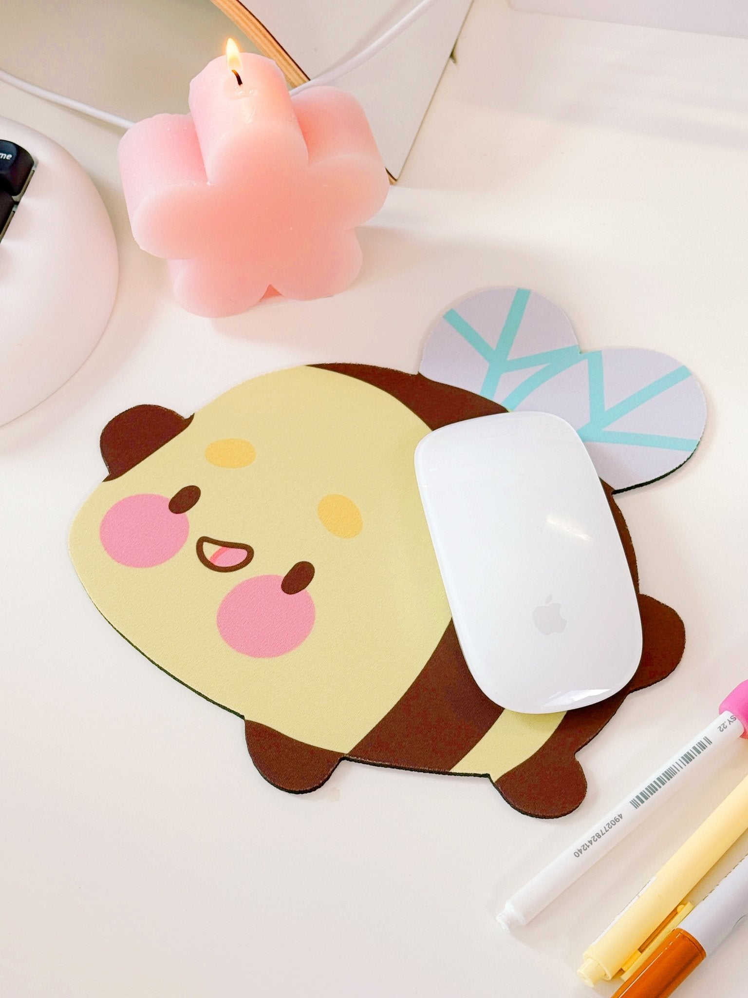 Mini Bumblebutt Bee Desk Pad | Kawaii Cottagecore Desk Decor Katnipp character product