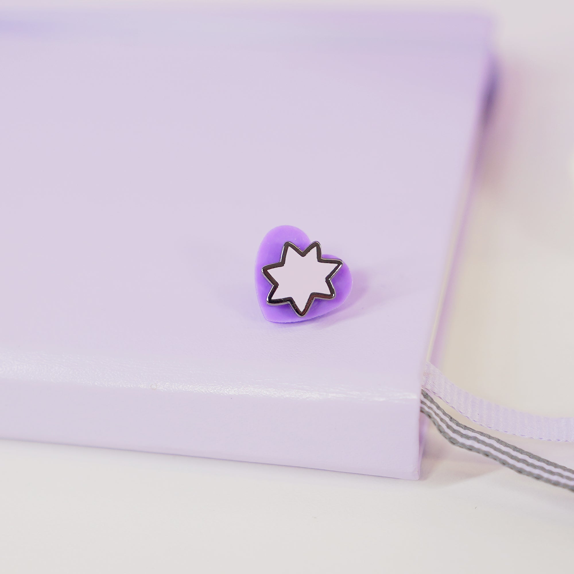 Mini Purple Star Enamel Pin – Vampies Vault Kawaii Halloween Collectible - Katnipp Studios