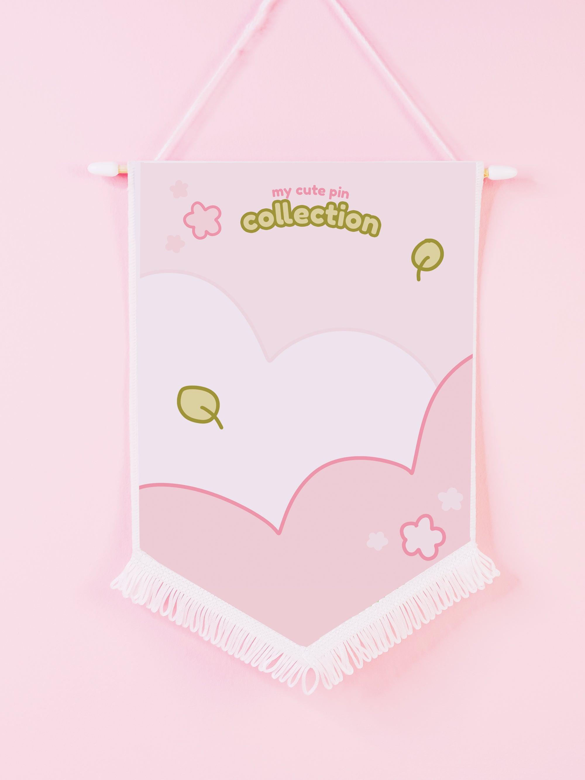 Minimal Sakura Scene Pin Banner - Katnipp Studios