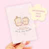 Mr & Mrs - Raise A Toast to the Happy Couple! - Cute & Funny Wedding Greeting Card - Perfect for Newlyweds - Katnipp Studios