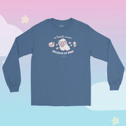 My Heart Is Fluffy Because of Ewe Long Sleeve T-Shirt | Kawaii Cottagecore Sheep Shirt | Sugapuff & Bumblebutt Spring Apparel Katnipp character product