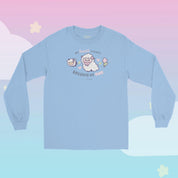 My Heart Is Fluffy Because of Ewe Long Sleeve T-Shirt | Kawaii Cottagecore Sheep Shirt | Sugapuff & Bumblebutt Spring Apparel Katnipp character product