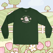 My Heart Is Fluffy Because of Ewe Long Sleeve T-Shirt | Kawaii Cottagecore Sheep Shirt | Sugapuff & Bumblebutt Spring Apparel Katnipp character product