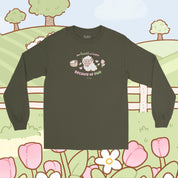 My Heart Is Fluffy Because of Ewe Long Sleeve T-Shirt | Kawaii Cottagecore Sheep Shirt | Sugapuff & Bumblebutt Spring Apparel Katnipp character product