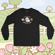 My Heart Is Fluffy Because of Ewe Long Sleeve T-Shirt | Kawaii Cottagecore Sheep Shirt | Sugapuff & Bumblebutt Spring Apparel Katnipp character product