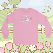 My Heart Is Fluffy Because of Ewe Long Sleeve T-Shirt | Kawaii Cottagecore Sheep Shirt | Sugapuff & Bumblebutt Spring Apparel Katnipp character product