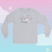 My Heart Is Fluffy Because of Ewe Long Sleeve T-Shirt | Kawaii Cottagecore Sheep Shirt | Sugapuff & Bumblebutt Spring Apparel Katnipp character product