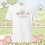 Sugapuff & Bumblebutt T-Shirt | My Heart Is Fluffy Because of Ewe Kawaii Cottagecore Spring Tee Katnipp character product
