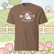 Sugapuff & Bumblebutt T-Shirt | My Heart Is Fluffy Because of Ewe Kawaii Cottagecore Spring Tee Katnipp character product