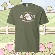 Sugapuff & Bumblebutt T-Shirt | My Heart Is Fluffy Because of Ewe Kawaii Cottagecore Spring Tee Katnipp character product