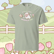 Sugapuff & Bumblebutt T-Shirt | My Heart Is Fluffy Because of Ewe Kawaii Cottagecore Spring Tee Katnipp character product