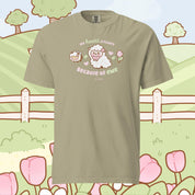 Sugapuff & Bumblebutt T-Shirt | My Heart Is Fluffy Because of Ewe Kawaii Cottagecore Spring Tee Katnipp character product
