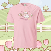 Sugapuff & Bumblebutt T-Shirt | My Heart Is Fluffy Because of Ewe Kawaii Cottagecore Spring Tee Katnipp character product