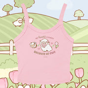 My Heart Is Fluffy Because of Ewe Y2K Crop Top | Sugapuff & Bumblebutt Pastel Tank | Kawaii Spring Cottagecore Apparel Katnipp character product