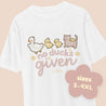 No Ducks Given T-Shirt & Sweater Bundle | Tuffy the Duck & Satsuma the Cat | Kawaii Cosy Wear - Katnipp Studios