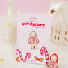 Official Gingie Cute Candy Cane Jumper Enamel Pin - Katnipp Studios